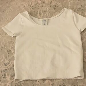 Athletes girl size 12 athletic square neck tee cropped